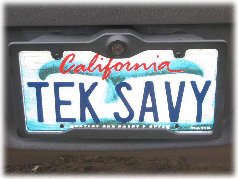 CCD Camera - License Plate Frame - NON REVERSE