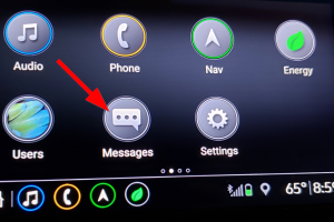Messages app on GMs infotainment 3 system